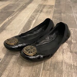 Tory Burch Black Ballet Flats